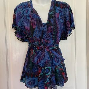 Nanette Lapore Peacock Top